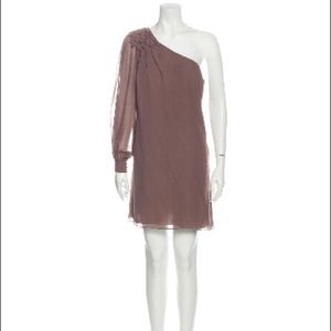 One shoulder cocktail dress